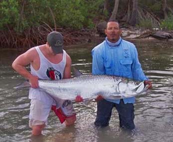 Tyler-Bates-Tarpon-Belize-Turneffe Gorgeous 80 lb Turneffe Atoll Tarpon