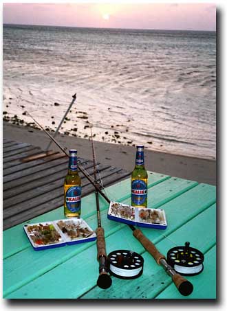 View from Rickmon Bonefish Lodge after a day of bonefishing - Photo Courtesy of Rick Bannerot