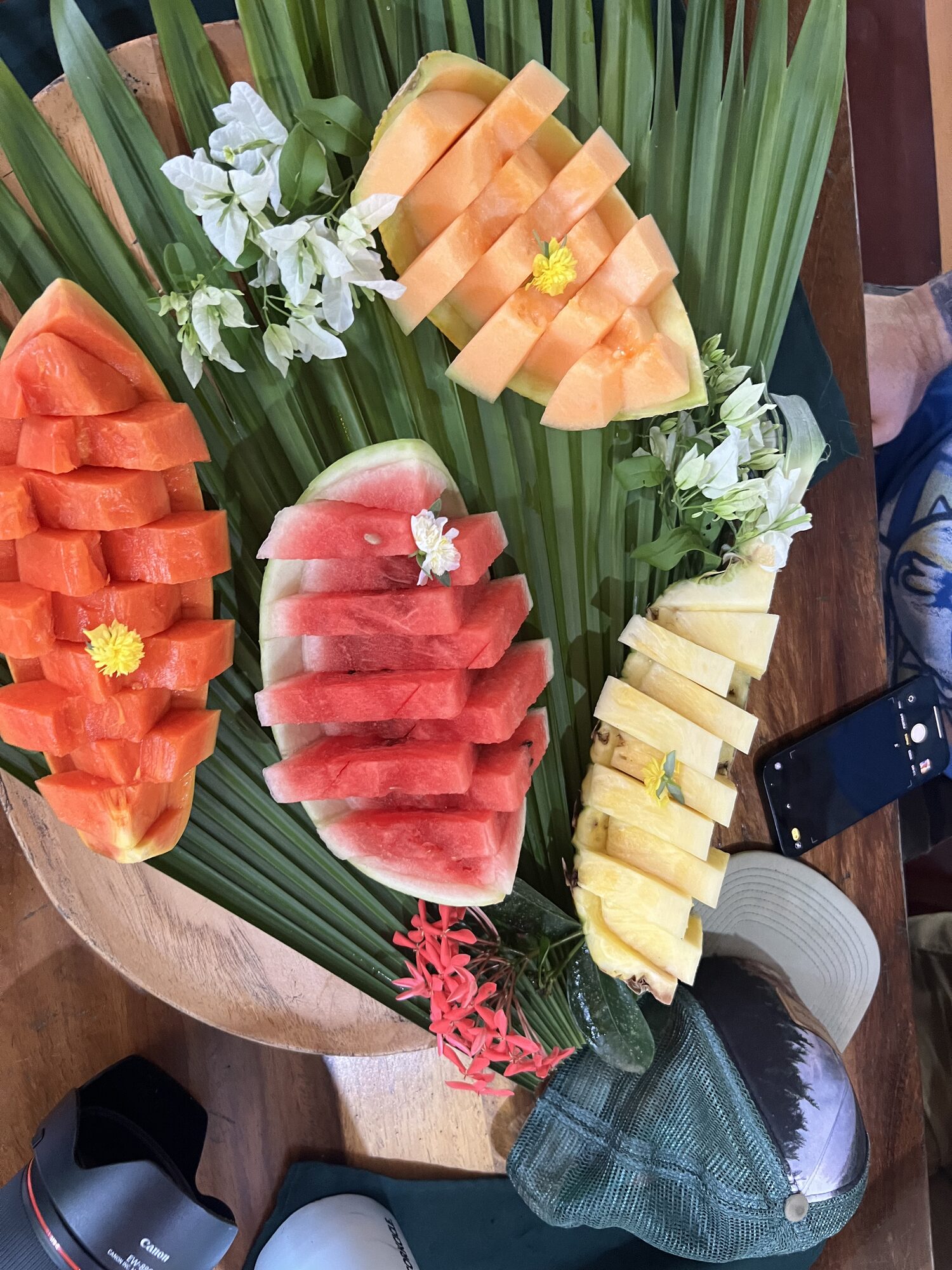 Fruit plate at Crocodile Bay on the Osa Peninsula