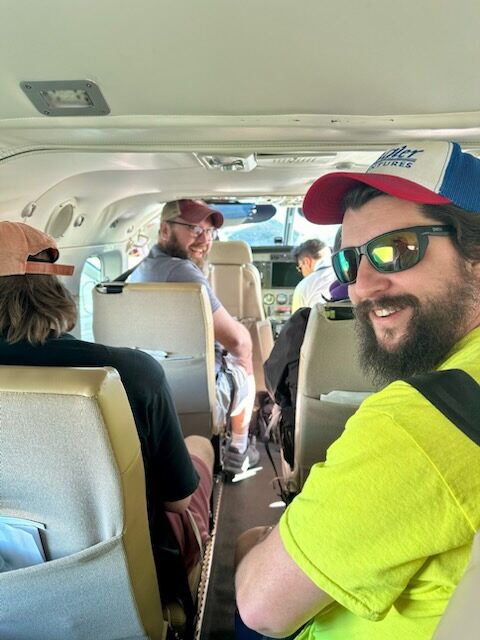 Inside the SANSA cabin on the flight to Puerto Jiménez for Crocodile Bay