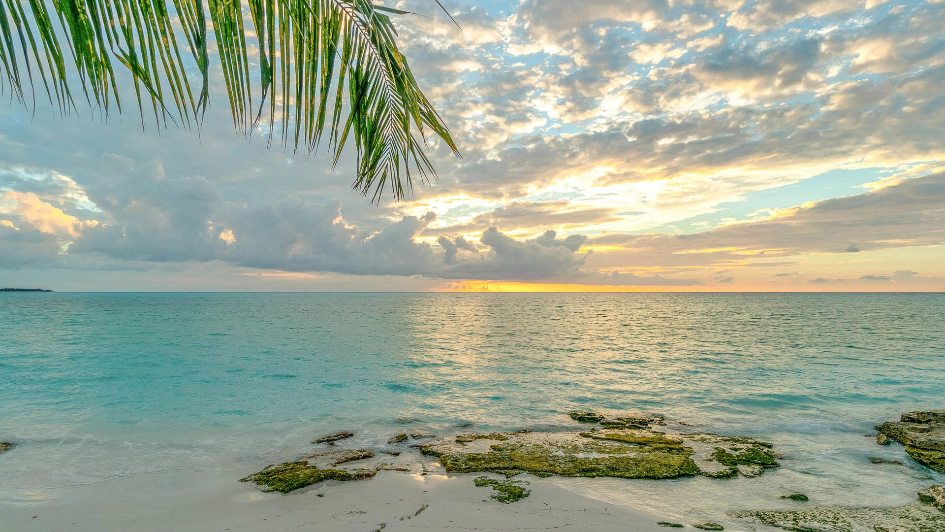 Beach sunset view at Cape Santa Maria Beach Resort