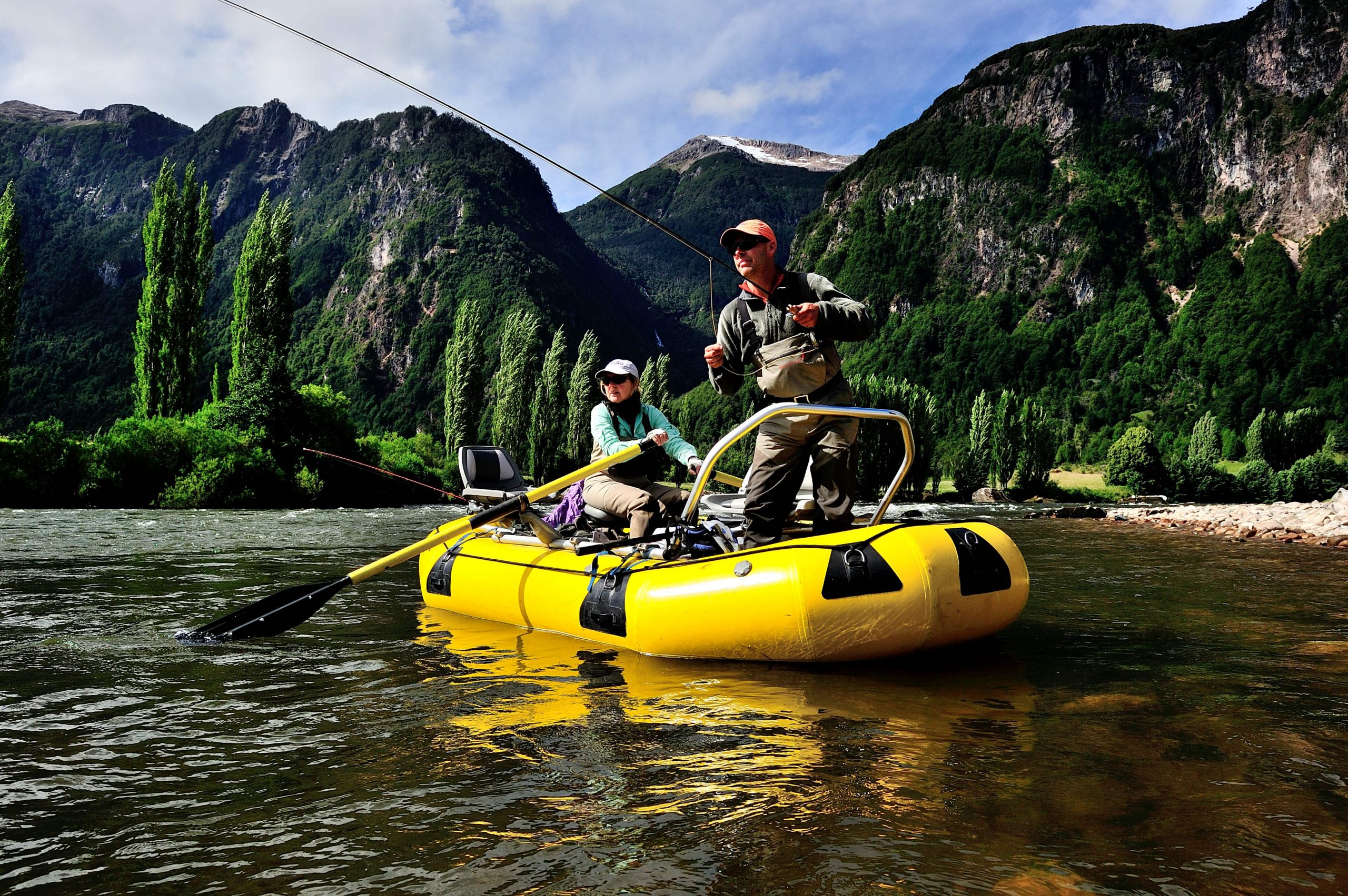 Patagonia river fishing, Chile