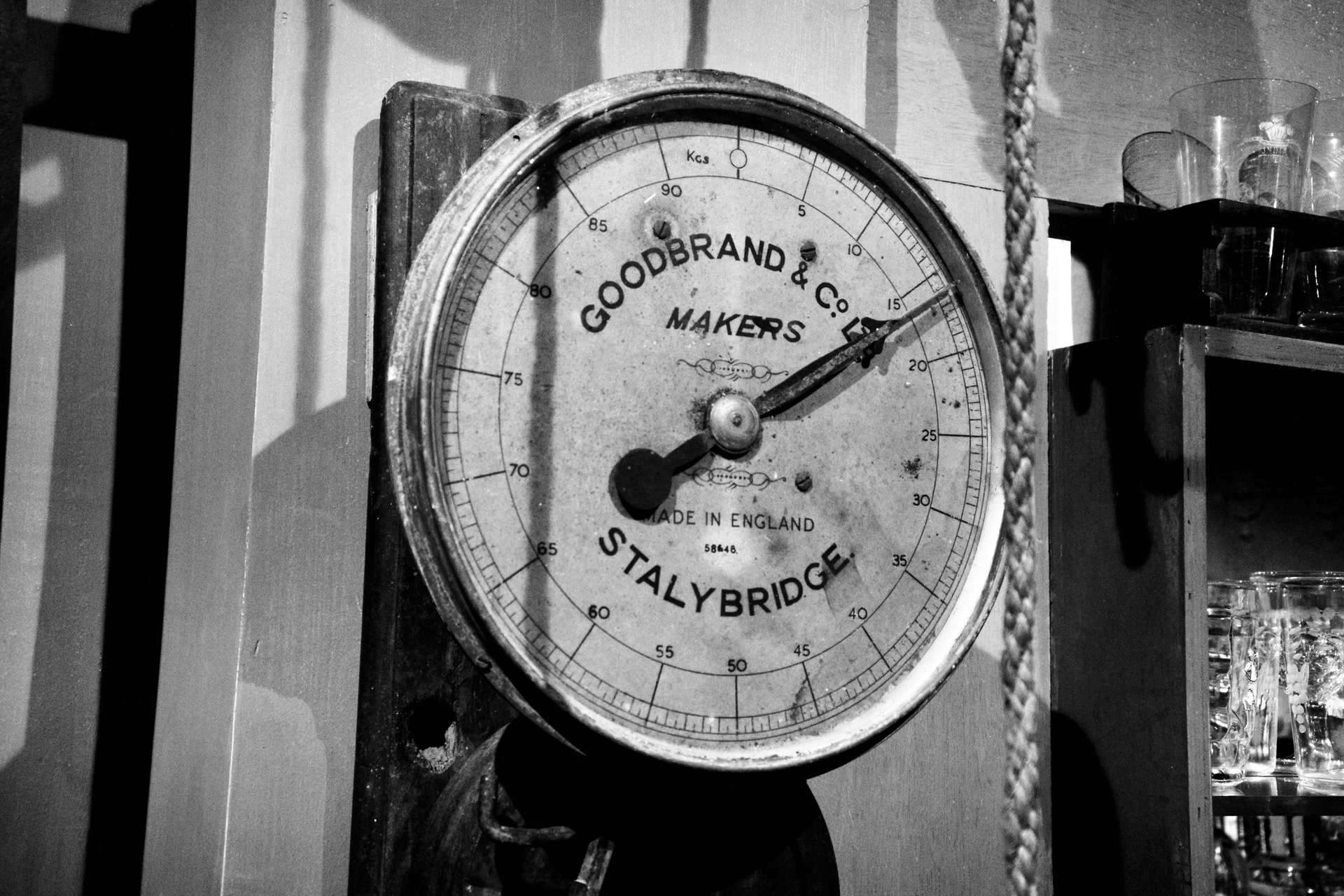 Vintage wall barometer with storm and fair-weather zones—when pressure plunges ahead of a hurricane, bonefish often slide off shallow Bahamas flats toward deeper channels.