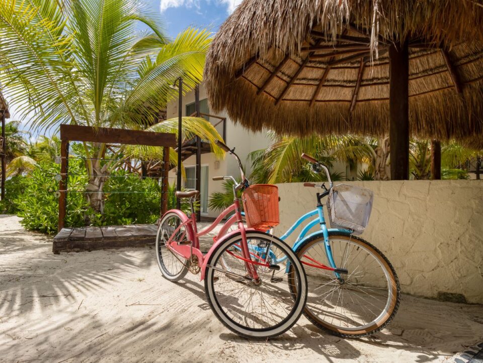 Lodge Beach Cruiser Bikes — Sian Kaan Lodge, Ascension Bay Mexico