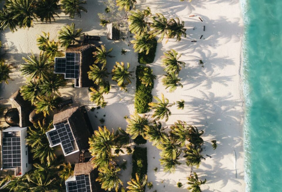 Lodge Villas Aerial Beach — Sian Kaan Lodge, Ascension Bay Mexico