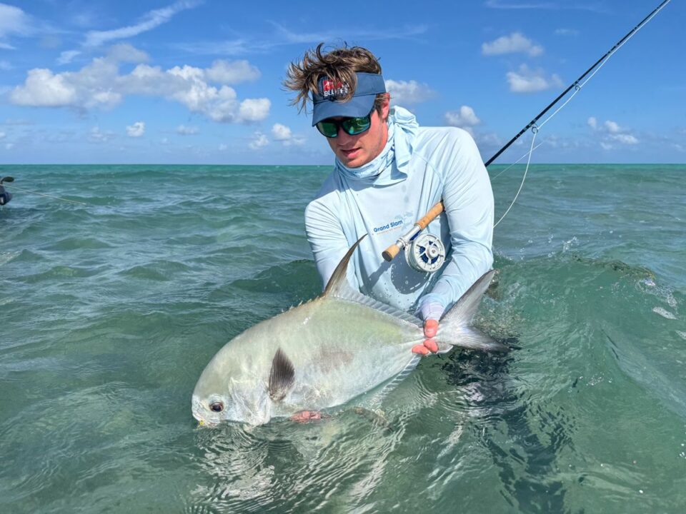 Permit Catch Flats Water — Sian Kaan Lodge, Ascension Bay Mexico