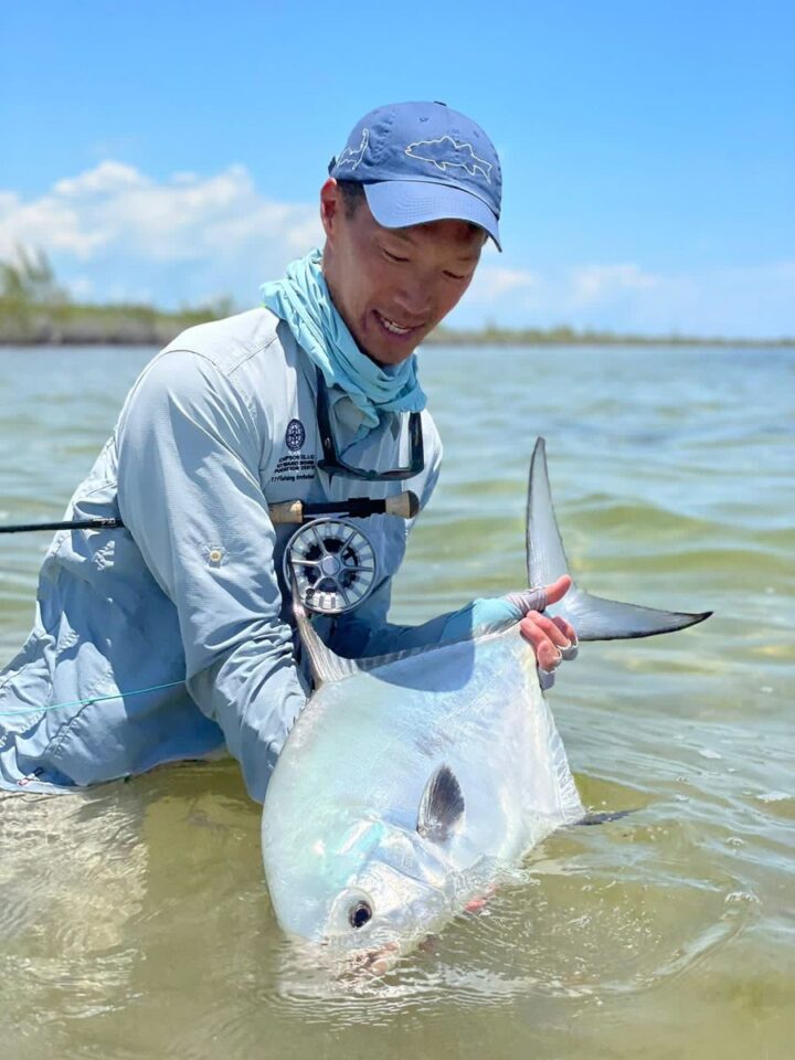 Permit Shallow Flats Catch — Sian Kaan Lodge, Ascension Bay Mexico