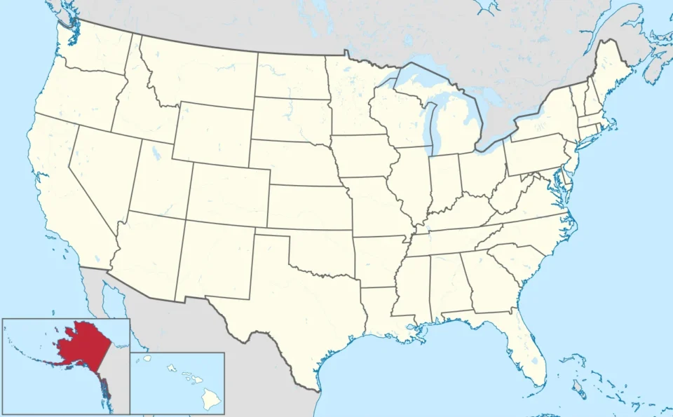 Alaska locator map — Royal Coachman Lodge, Bristol Bay, Alaska