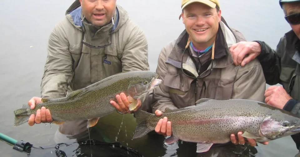Rainbow trout catch — Royal Coachman Lodge, Nuyakuk River, Bristol Bay, Alaska