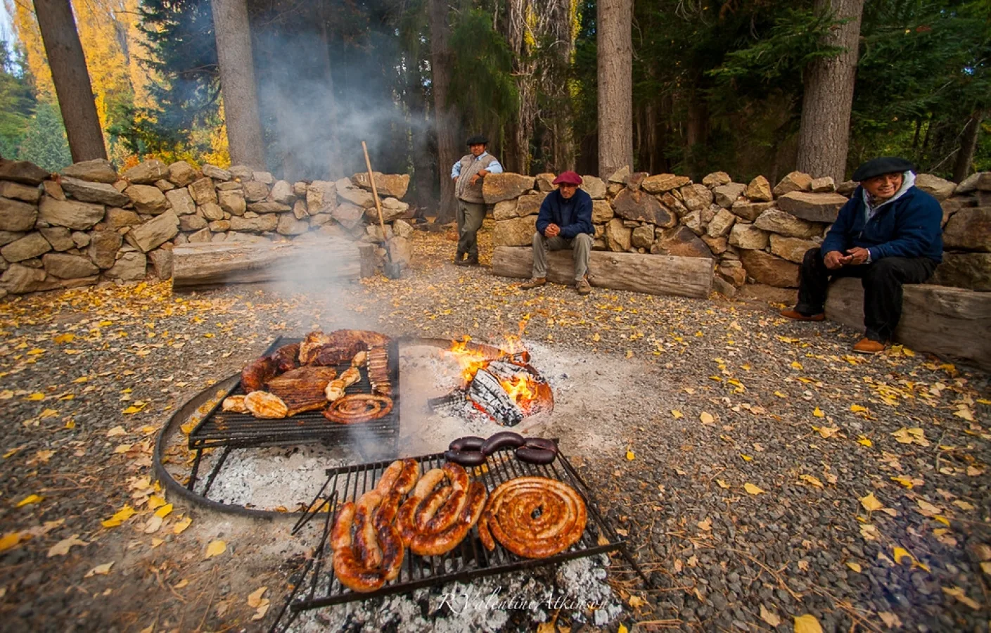 Asado at Tipiliuke Lodge, Patagonia, Argentina