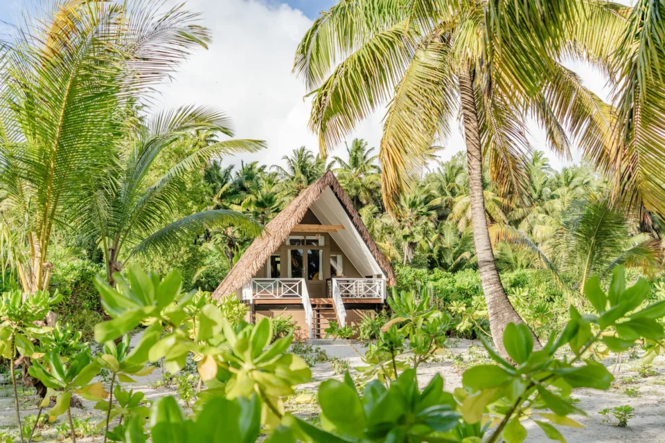 Beach bungalow exterior — Alphonse Island, Seychelles