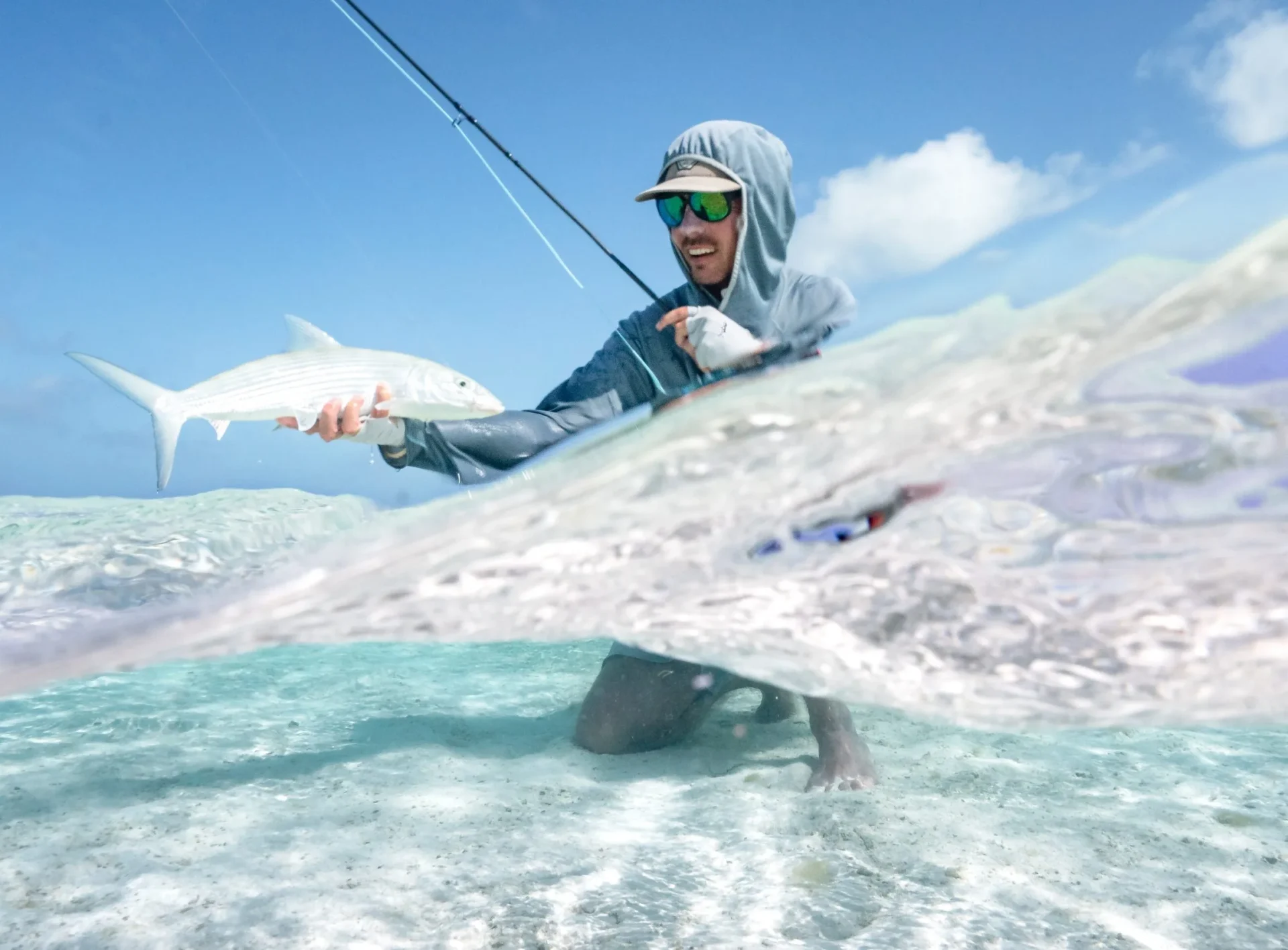 Bonefish on the flats — Alphonse Island, Seychelles