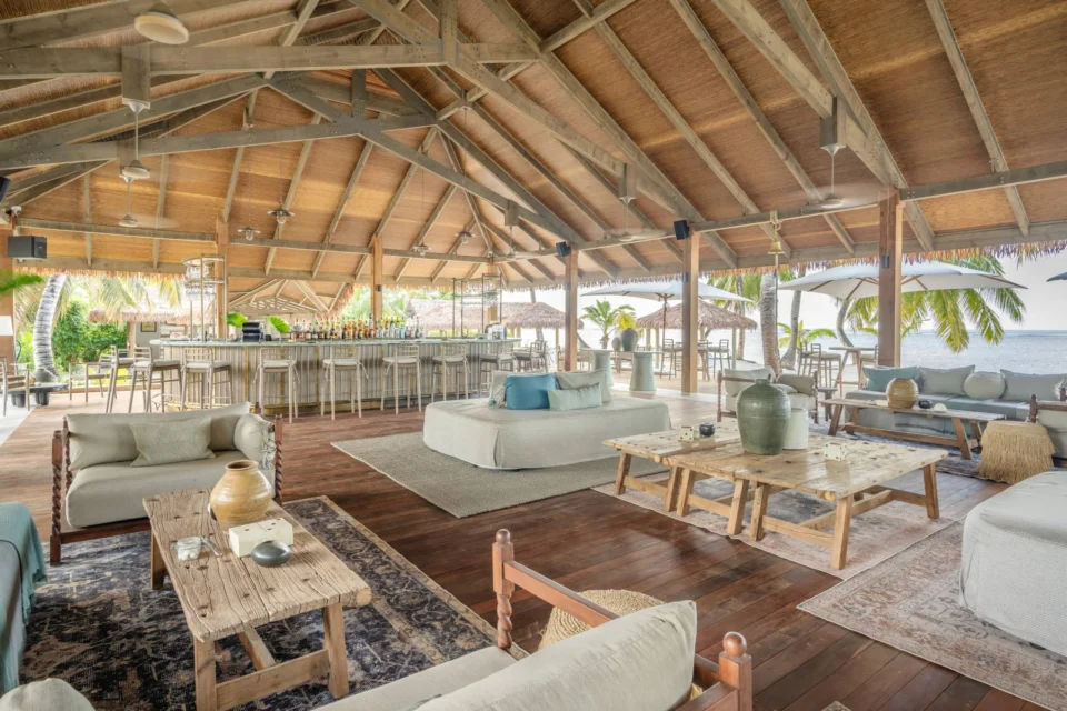 Resort lounge and bar — Alphonse Island, Seychelles