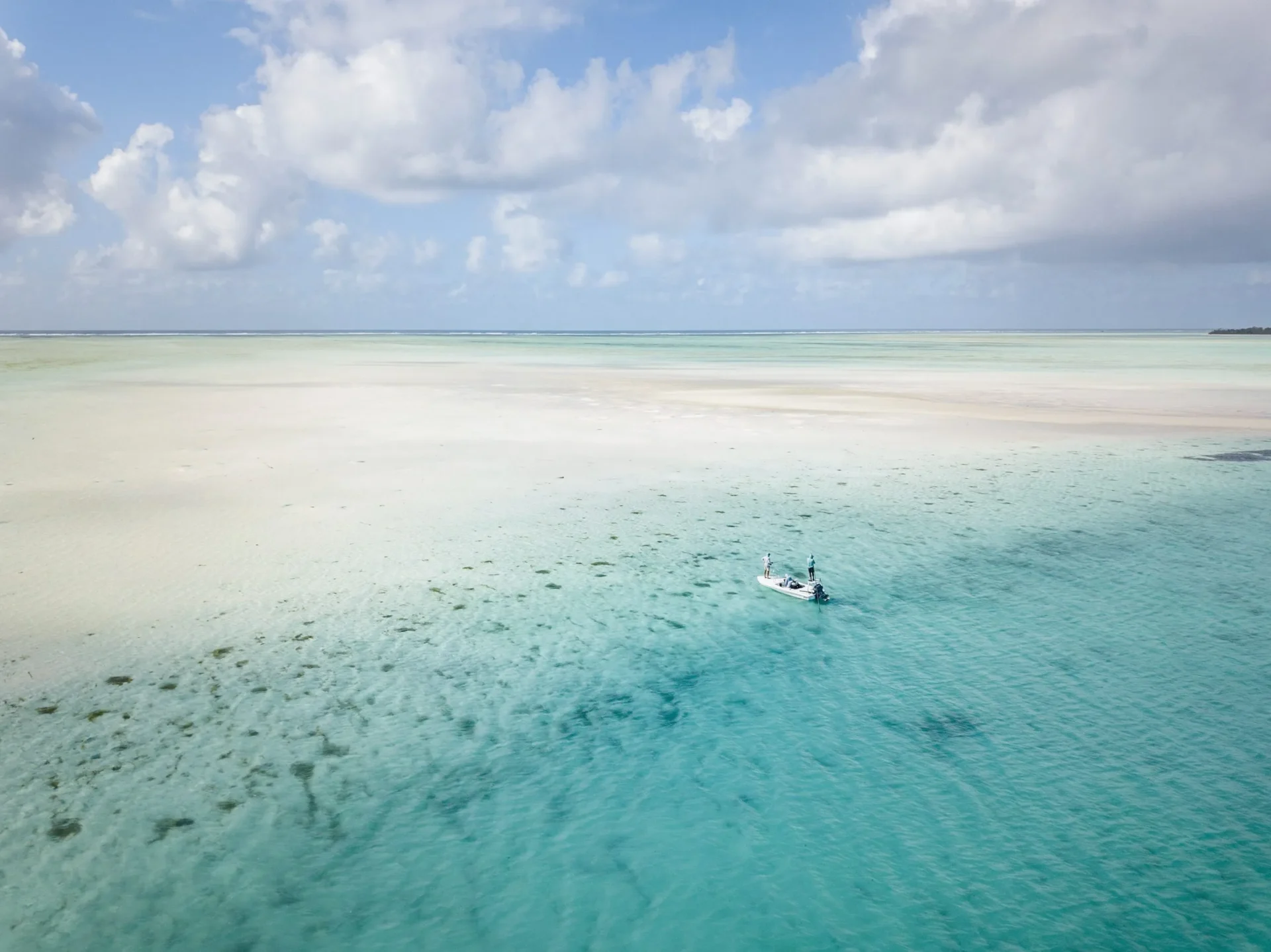 St Francois flats from the air — Alphonse Island, Seychelles
