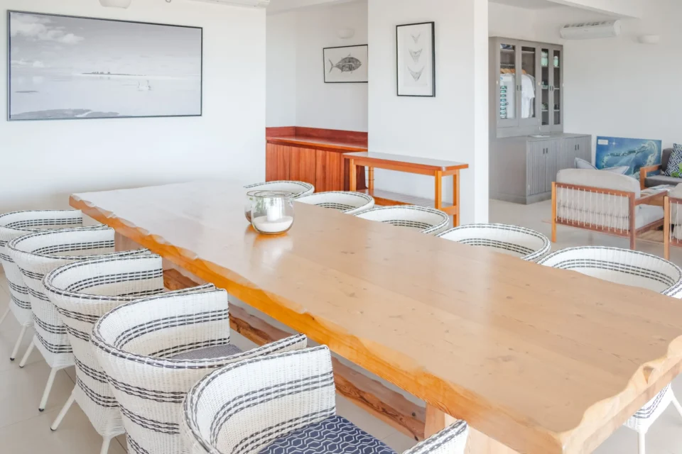 Communal dining table — Farquhar Atoll, Seychelles