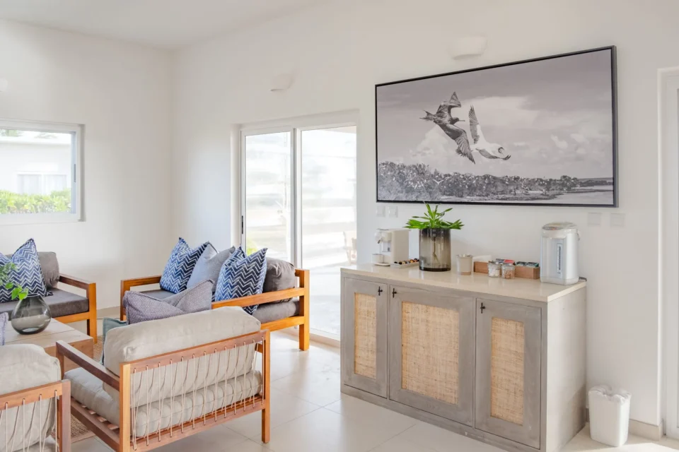 Living room with garden view — Farquhar Atoll, Seychelles