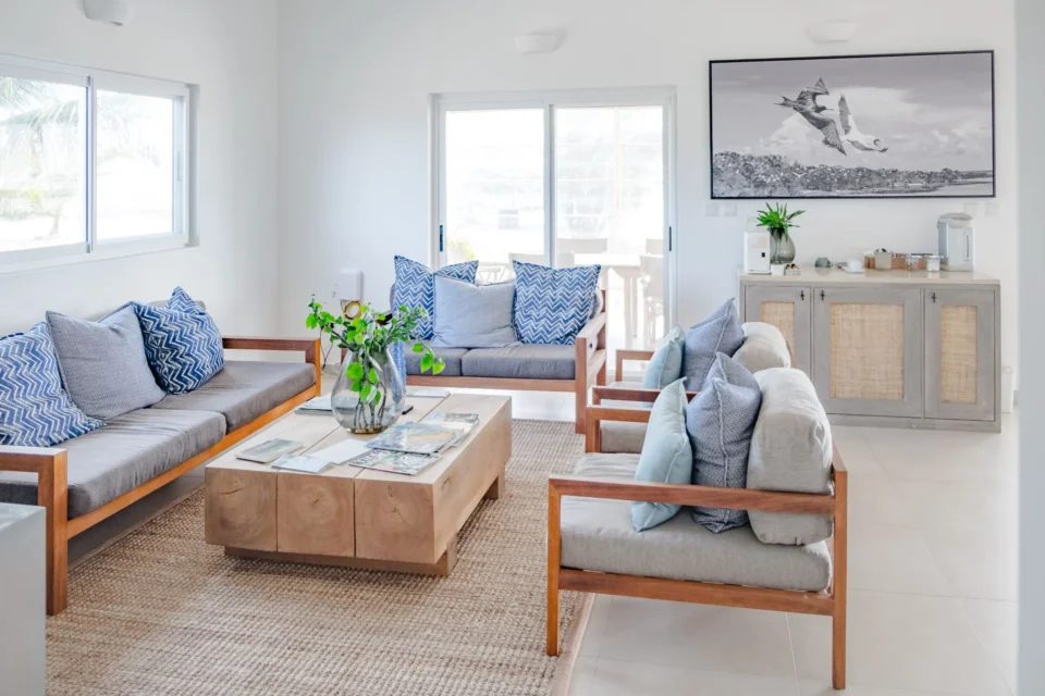 Lounge seating and daybed — Farquhar Atoll, Seychelles
