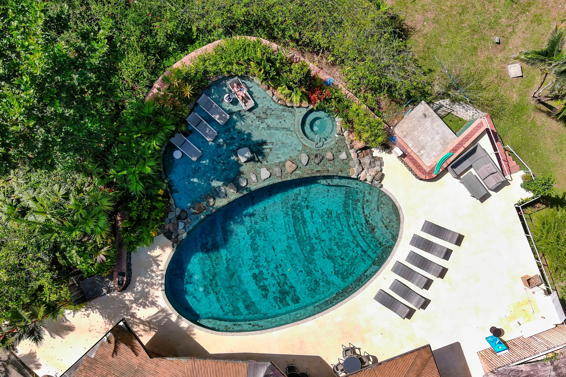 Jungle swimming pool at Tropic Star Lodge, Piñas Bay, Panama