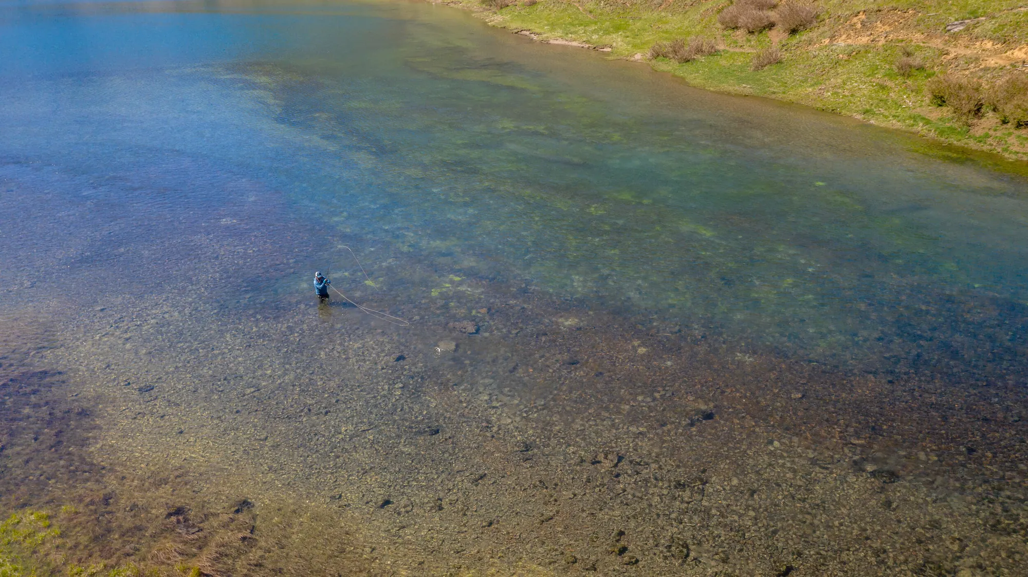 Trout fishing on an Aysén river with Cinco Rios Lodge, Chile